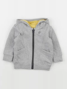 IKKS - sweat réversible jaune - 18 mois