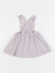 Jacadi - robe blanc, bleu, orange - 6 mois