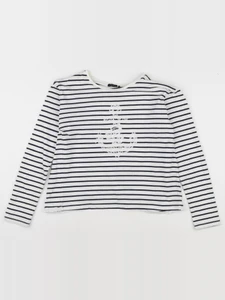 IKKS - tee-shirt bleu, blanc - 12 ans