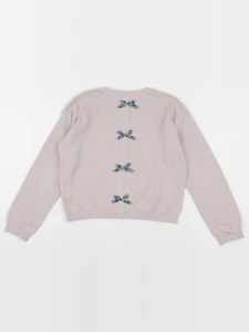 IKKS - pull beige, or - 10 ans