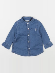 IKKS - chemise imprimé au dos bleu - 6 mois