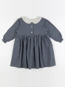 Marsou - Robe COMETE bleu vichy - 4 ans