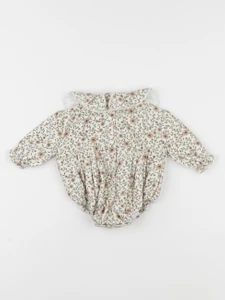 Marsou - combinaison MARGUERITE fleurs  - 3 mois