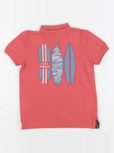 IKKS - polo imprimé au dos rouge - 4 ans