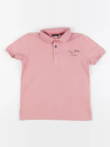 IKKS - polo imprimé au dos rose - 4 ans