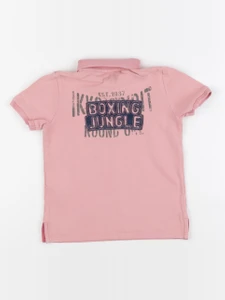 IKKS - polo imprimé au dos rose - 4 ans