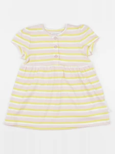 Cadet Rousselle - robe jaune, rose - 18 mois