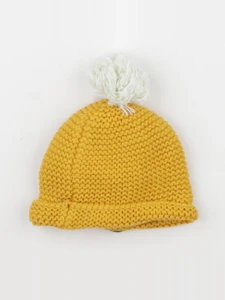 Petit Bateau - bonnet jaune - 3/6 mois
