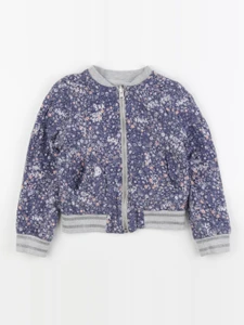 IKKS - sweat réversible, imprimé au dos gris, bleu - 6 ans
