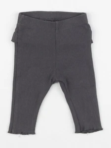 H&M - legging volants au dos gris - 1-2 mois