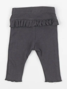 H&M - legging volants au dos gris - 1-2 mois