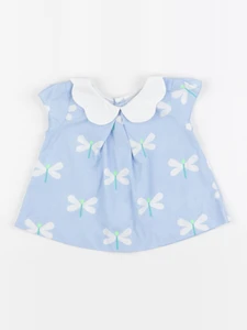 Jacadi - blouse bleu - 6 mois