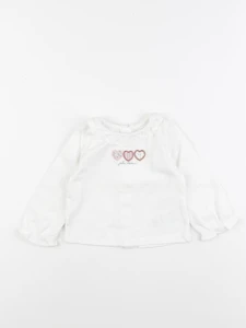 Vertbaudet - tee-shirt blanc - 9 mois