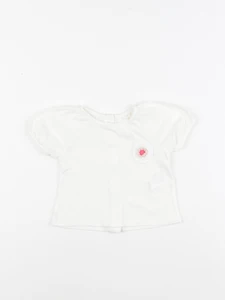 Vertbaudet - tee-shirt blanc - 3 mois