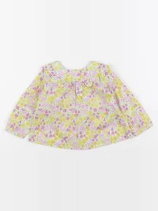 Jacadi - blouse liberty multicolore - 12 mois
