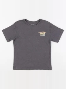 Vertbaudet - tee-shirt imprimé au dos gris - 6 ans