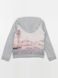 IKKS - sweat imprimé au dos gris - 10 ans