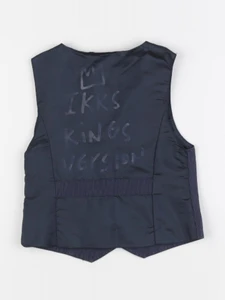 IKKS - gilet imprimé au dos bleu - 4 ans