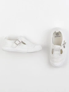 Vertbaudet - tennis élastiqué blanc - pointure 24