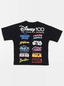 Zara - tee-shirt imprimé au dos noir - 8/9 ans