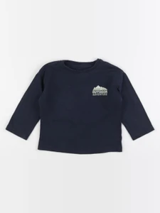 Vertbaudet - tee-shirt bleu - 2 ans