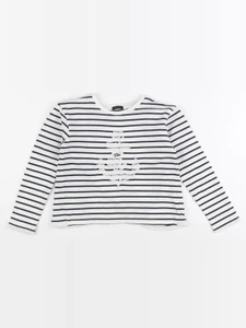 IKKS - tee-shirt blanc, bleu - 6 ans