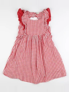 Vertbaudet - robe blanc, rouge - 10 ans
