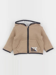 IKKS - sweat marron - 6 mois