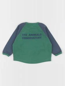 The animals observatory - tee-shirt imprimé au dos vert, bleu - 6 mois