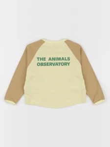 The animals observatory - tee-shirt imprimé au dos jaune, marron - 6 mois
