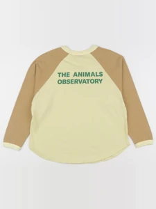The animals observatory - tee-shirt imprimé au dos jaune, marron - 8 ans