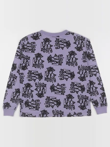 The animals observatory - tee-shirt violet, noir - 8 ans