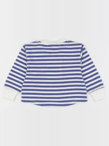 The animals observatory - tee-shirt bleu, blanc - 6 mois
