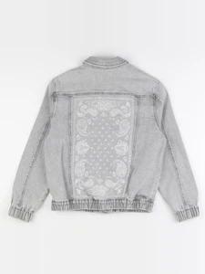 IKKS - veste imprimé au dos gris - 12 ans
