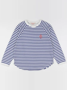 The animals observatory - tee-shirt imprimé au dos bleu, blanc - 8 ans