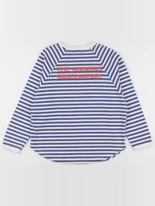 The animals observatory - tee-shirt imprimé au dos bleu, blanc - 8 ans