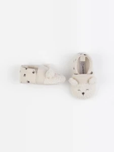 Vertbaudet - chaussons beige - pointure 18