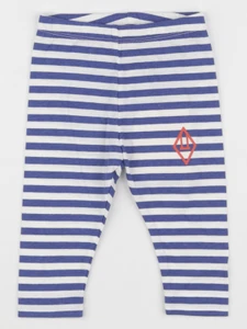 The animals observatory - legging bleu, blanc - 6 mois