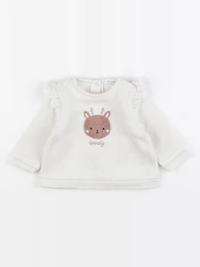 Vertbaudet - sweat blanc - 3 mois