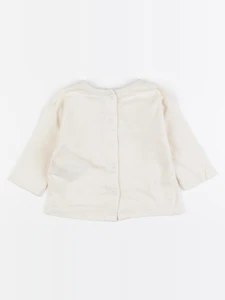 Vertbaudet - tee-shirt beige - 3 mois