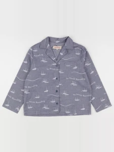 The animals observatory - chemise bleu - 8 ans