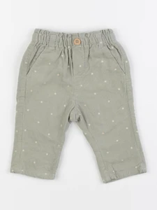Vertbaudet - pantalon vert - 3 mois