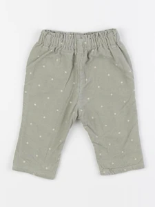 Vertbaudet - pantalon vert - 3 mois