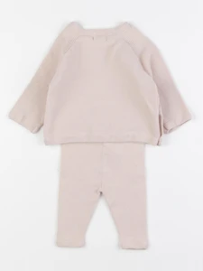 Vertbaudet - ensemble rose - 3 mois