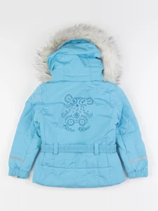 Poivre Blanc Ski - manteau de ski imprimé au dos bleu - 4/5 ans