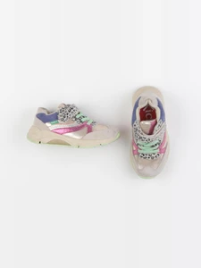 Kickers - tennis à scratch/ lacets or, rose - pointure 25