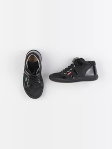 Kickers - tennis à scratch/ lacets noir - pointure 25