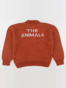 The animals observatory - Plain Toucan Cardigan Deep Orange - 6 ans