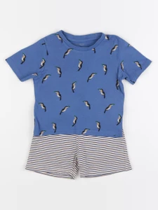 Vertbaudet - pyjama coton bleu - 3 ans