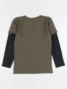 Vertbaudet - tee-shirt noir, vert - 10 ans